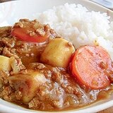 ひき肉と里芋のカレーライス